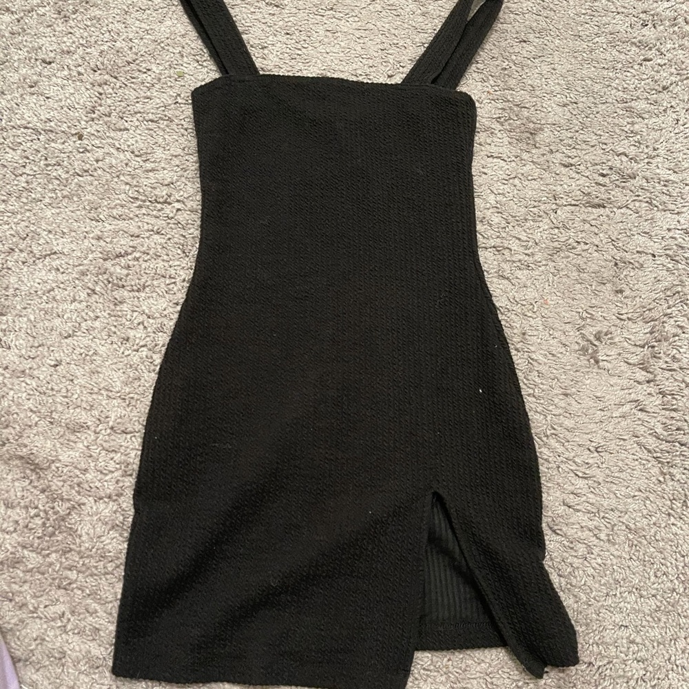 Motel Rocks black slit dress